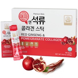 Korean Beauty Baekje Geumsan - Jalea de colágeno de granada para mujer, 5.5 onzas, 30 unidades (paquete de 5)