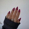 SXVME Uñas Postizas De Metal Con Efecto Espejo, Ovaladas, Acrílicas,