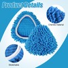 2 Pieces Chenille Microfiber Scrubber Mop Refills, Spin Mop Head