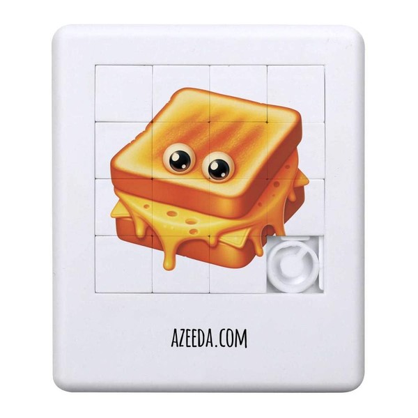 Azeeda 'Funny Cheese Toastie' Sliding Puzzle (PZ00038932)