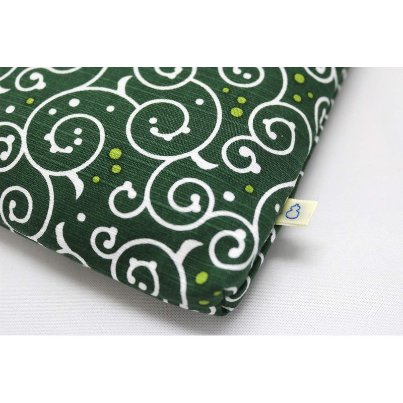 Keisui Dot Arabesque Goshuin Book L-Shaped Pouch, Green