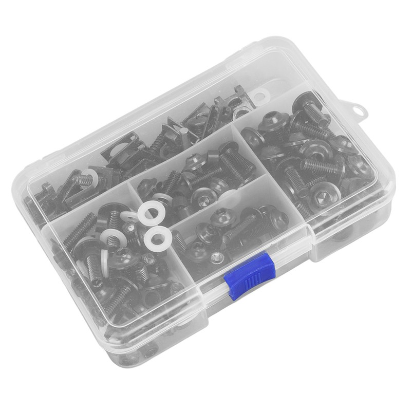 177PCS Motorcycle Fairing Bolt Kit Colorful M5 M6 Motorcycle Windscreen