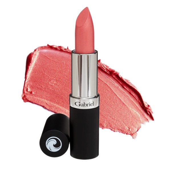Gabriel Cosmetics Lipstick (Wild Orchid - Pink Rose/Gold Pearl), Natural, Paraben Free, Vegan, Non GMO, 0.13 Oz