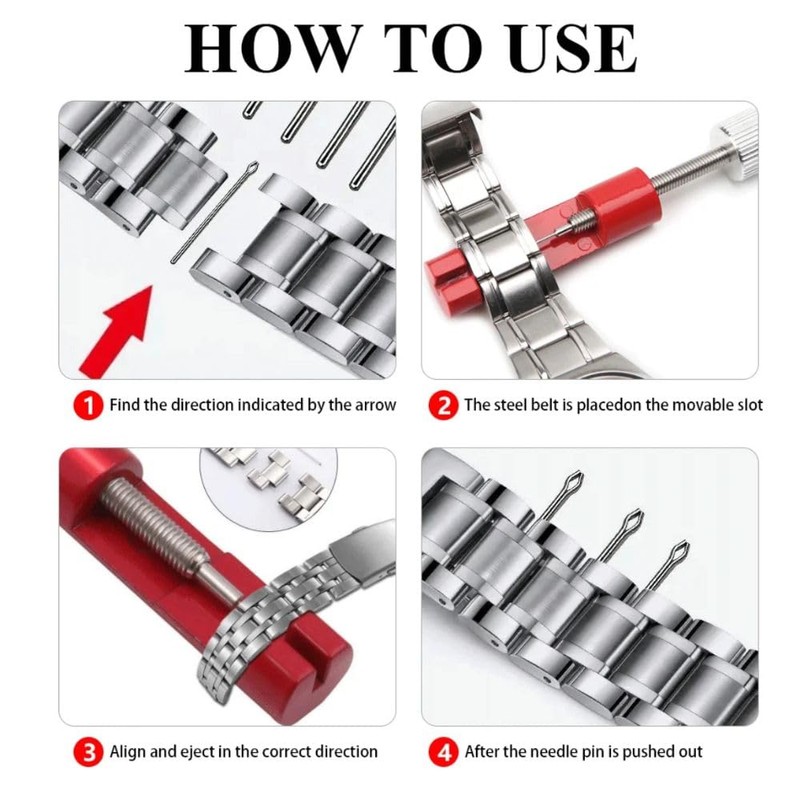 Watch Link Removal Tool, Strap Adjustment & Link Removal, Opening
