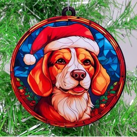 Generic Beagle Santa Claus Dog Ornament