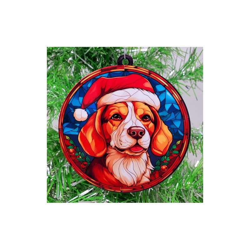 Generic Beagle Santa Claus Dog Ornament