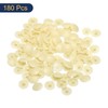 MECCANIXITY 180Pcs Screw Caps Covers 12x3mm Plastic Screw Decoration Cover