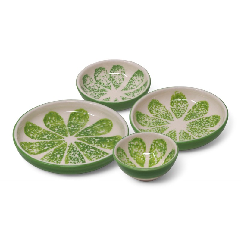 Blue Whale Gifts Lime Green Ceramic Serving Bowls & Dishes