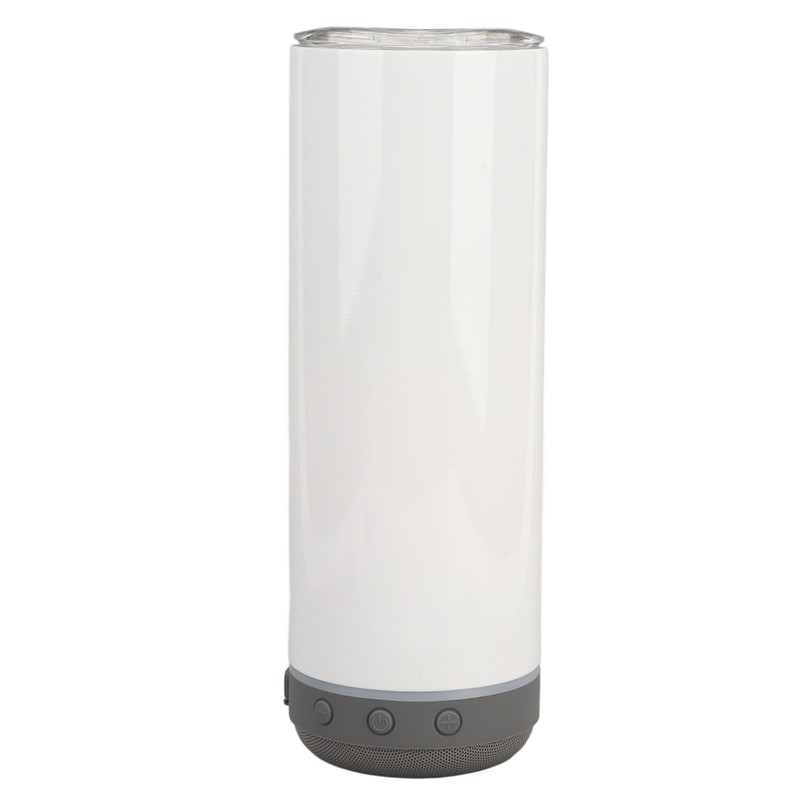 Sublimation Tumblers 20oz Straight Detachable Bluetooth Speaker Tumblers Portable Insulated