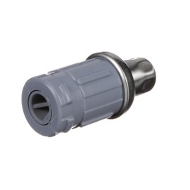 1-5/8" Round Stainless Steel Clad Thermoplastic Adjustable Hex Foot Insert - Industrial Grade