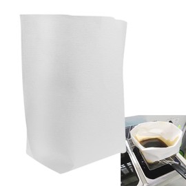 AKNPMHT Commercial Oil Strainer Paper, Large Bag, Oil Strainer Paper, Size: 13.6 x 13.6 inches (34.5 x 34.5 cm), 2 / 10 / 30 Sheets Available, Oil Temperature Range from 392°F (150 - 200°C), Oil Treatment, Waste Oil Strainer, Large Bag, 13.6 x 13.6 inche
