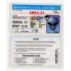 NEW Actual Alien Area 51 Permit UFO Driver's License - Minnesota