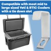 IMPRESA [2 Pack] White Cooler Lock Bracket for Yeti and