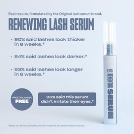 BABE ORIGINAL Renewing Lash Serum – Peptide-Infused Eyelash Serum for Fuller, Longer-Looking Natural Lashes, Lash Enhancing Treatment with Nourishing Botanicals, Cruelty-Free Gentle Formula