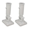 2Pcs Adjustable Flag Pole Holder Aluminium Alloy Metal Wall Mount