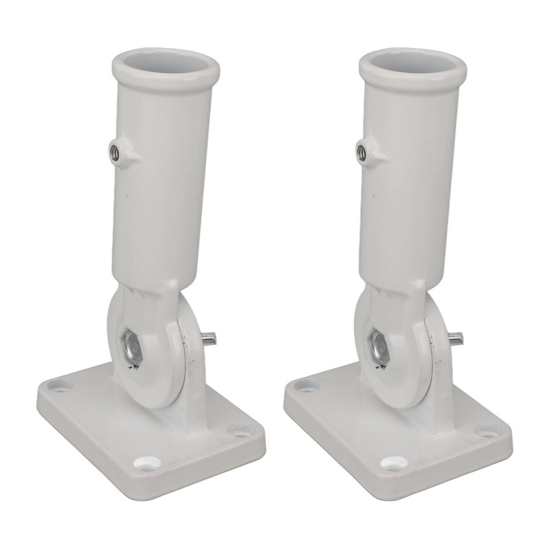 2Pcs Adjustable Flag Pole Holder Aluminium Alloy Metal Wall Mount