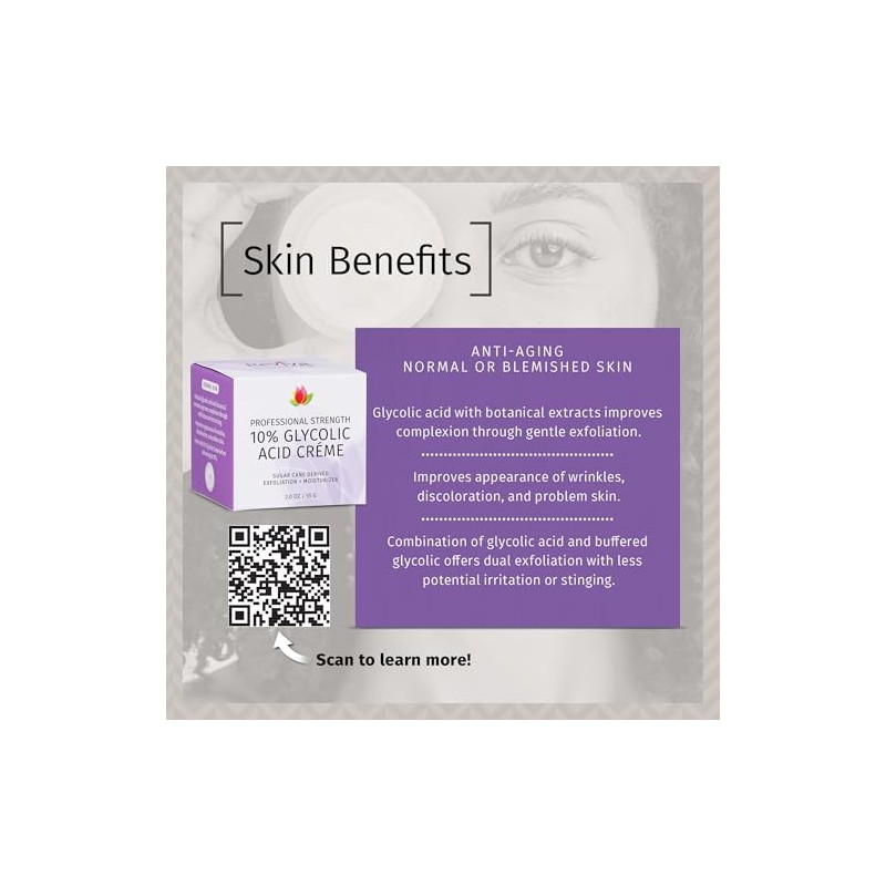 Reviva Labs 10% Glycolic Acid Cream - 1.5 oz