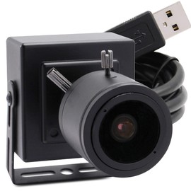 Svpro Manual Zoom USB Camera 2.8-12 mm Varifocus Lens 1080P FHD USB Webcam, 2MP High Frame Rate 100pfs VGA Mini Camera USB 2.0 Portable USB Camera with UVC Plug & Play for Android Linux Windows Mac
