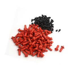 Hihaha 170Pcs Car Mushroom Shaped Tire Repair Insert Plugs Red Black Item Replacement Durable Material