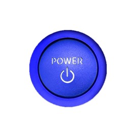 Optimister Car Goods Engine Start Button Cover Start Switch Protection Accessories Push Button Easy Install Universal Cover Ring Set Toyota Blue