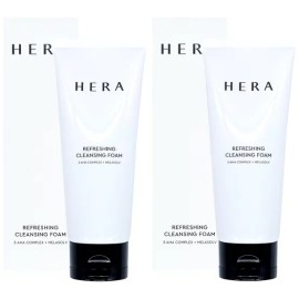 헤라 리프레싱 클렌징 폼 160g x 2개 저자극폼클렌징 멜라솔브 Hera Refreshing Cleansing Foam 160g x 2 pieces Low-irritation Foam Cleansing Melasolb