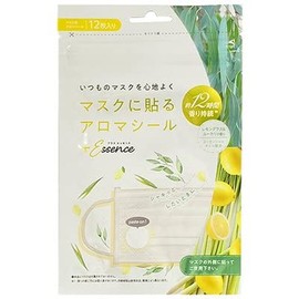 Plus Essence Mask, Aroma Seal, Lemongrass & Eucalyptus Scent, Pack of 12 x 2