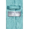 Vesuvio Napoli Necktie Turquoise Blue Paisley Design Mens Necktie, turquoise