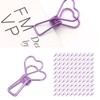 100 Pcs Binder Clips Hollow Heart Shape Strong Clamping Force