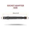 Biaungdo Square Socket Bit Adapter, 5 Pcs 1/4 Hex Impact