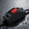 Outdoor Waterproof On/Off Switch Extension Cord, Heavy Duty 125v/250v Black