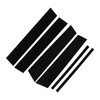 FZJDSD 6PCS Glossy Black Pillar Post Door Window Trim Cover