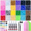 35,000 Pcs Multicolor Flatback Rhinestones Bedazzling Kit