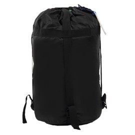 Totority Compression Stuff Sack for Space Saver Travel Storage Bag Lightweight Durable Compression Bag for Camping Hiking Backpacking S Black