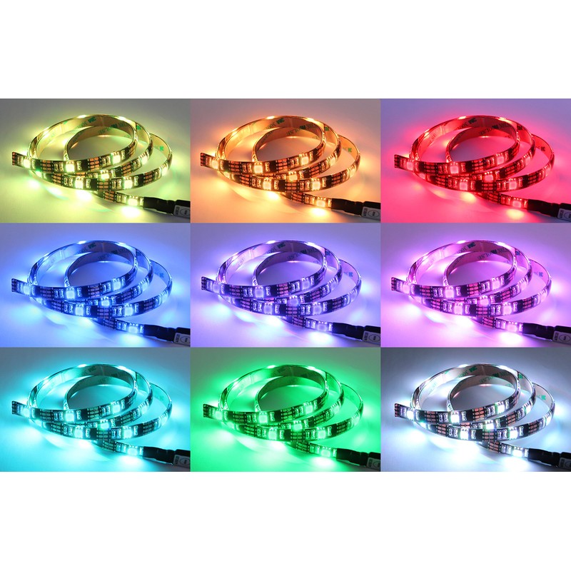 Colour Changing 90cm 5v Flexible LED USB Strip Light Mood