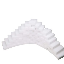 Dr.JIEER Pack of 50 sponge, eraser sponge, the ideal cleaning sponge, for all types of dirt and impurities in kitchen, bathroom, furniture, doors, computer accessories. (10 x 6 x 2 cm, white)