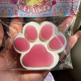 【2025 New】MOBECK 1pcs Fluffy Squishy Cat Paw Squishy Toys, 2.76 inch Big Cute Kawaii fufu Squishies,Sticky Taba Squishy Cat Paw Fur Ball,Super Soft Squishy Stress Relief Funny Fidget Toys Novelty Things Suitable for Adults Kids:_Purple