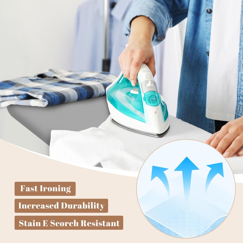 RIZTAIK Ironing Board, Compact and Space Saver,Size 13 x 43,