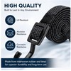 4Pack 100cm Black Bungee Cords with Hooks