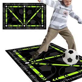 Football Training Mat,Soccer Training Mat Non Slip,Ball Football Mastery Mat,Ball Control Training Mat 60 X 90cm, Football Skills Mat, Gym Mat Football Step Training Mat For Kids Teenager Gift Indoor