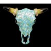Figures Shop GmbH Wall Relief – Turquoise Cow Head with