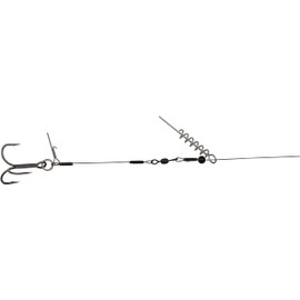 Savage Gear The Corkscrew Release Rig - 2 Gummifisch Systeme zum Spinnfischen, Gummifischmontage, Hechtsystem, Hechtmontage, Länge/Tragkraft/Hakengröße:45cm / 31kg / Gr. 2/0