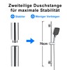 JOHO Shower Rail Stainless Steel with Shower Head Holder and
