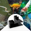 EMUTOL Dual-Entrance Aquarium Tunnel, Aquarium Cave Hideout 360° Viewing, Black