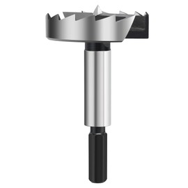 NIBBLAX 1-3/4 Inch Forstner Drill Bit for Woodworking, 1-3/4" Forstner Bit Wood Drill Bits for Holes, Hinge Cutter for Hard Wood, Plastic, Plywood HEX Shank