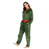 FantastCostumes Women's Fleece Christmas Elf Costume Pajamas Onesie for Adult