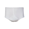 MENS TRADITIONAL Y FRONT INCONTINENCE PANT - WHITE