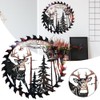 Metal Wall Art Cut Decor Elk Saw Blade Wall Deer
