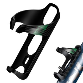 ENLEE Bike Water Bottle Holder Carbon Water Bottle Cage Universal Bicycle Water Bottle Holder with Screws Tool for MBT/Road Bike Cycling Accessory Green
