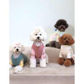Happy & Puppy [해피앤퍼피] 강아지 오가닉 외출복 양면퍼 9종 택1 [Happy & Puppy] Dog Organic Outdoor Clothing Double-sided Fur 9 Types Select 1