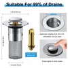 Pop Up Bathroom Sink Drain Strainer Hair Catcher, Drain Strainer